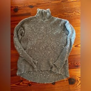 Madewell Wafflestitch Alpaca Blend Turtleneck Sweater Gray Size Small
